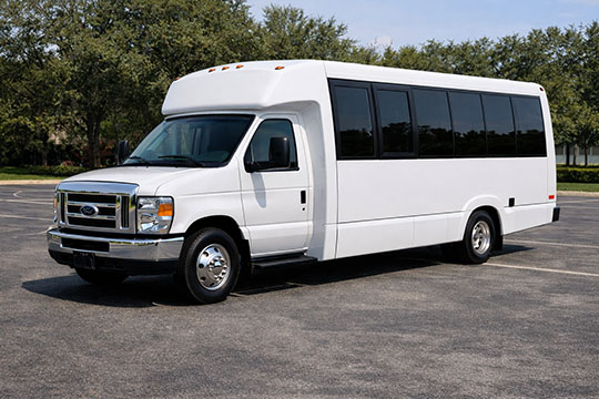 18-passenger minibus available for charter in Concord, NC